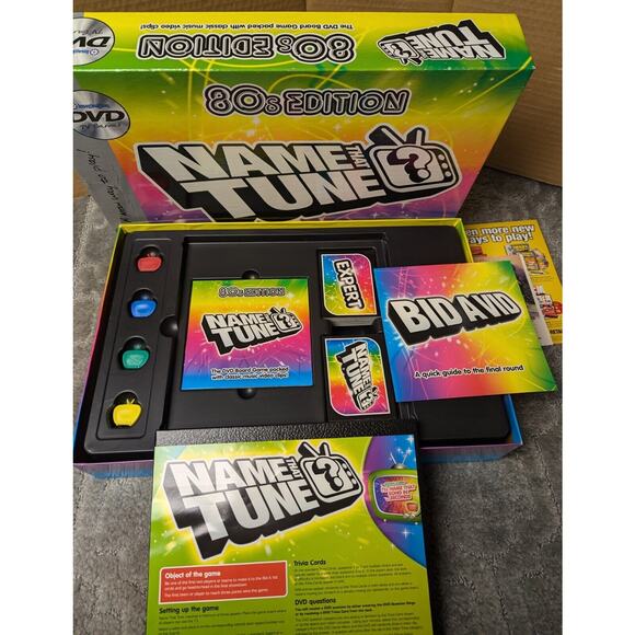 Name that Tune 80s Edition DVD Board Game Imagination Music 2005 Complete RETRO - Picture 4 of 5